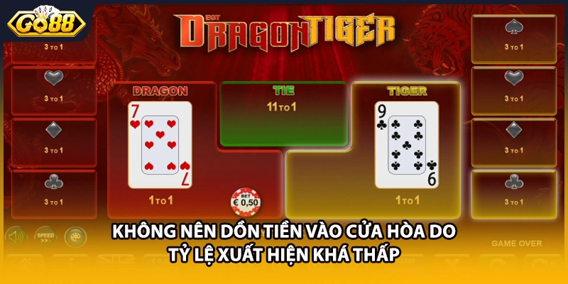 Không nên dồn tiền vào cửa Hòa do tỷ lệ xuất hiện khá thấp