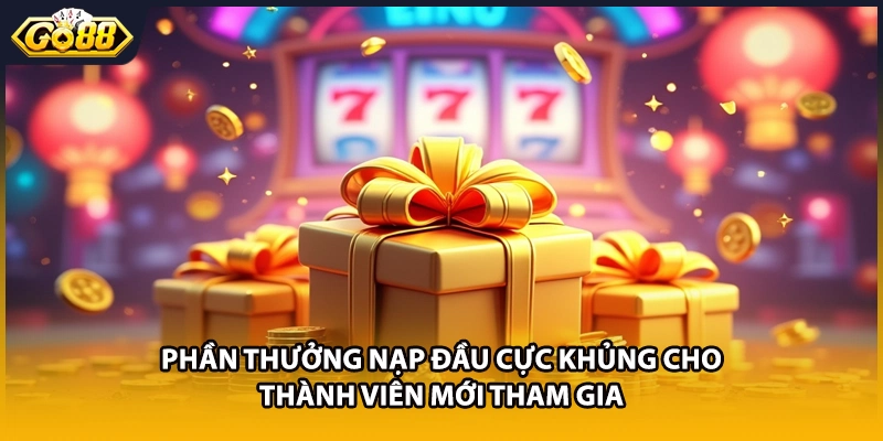 Phần thưởng nạp đầu cực khủng cho thành viên mới tham gia